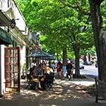 Dining in downtown Haddonfield